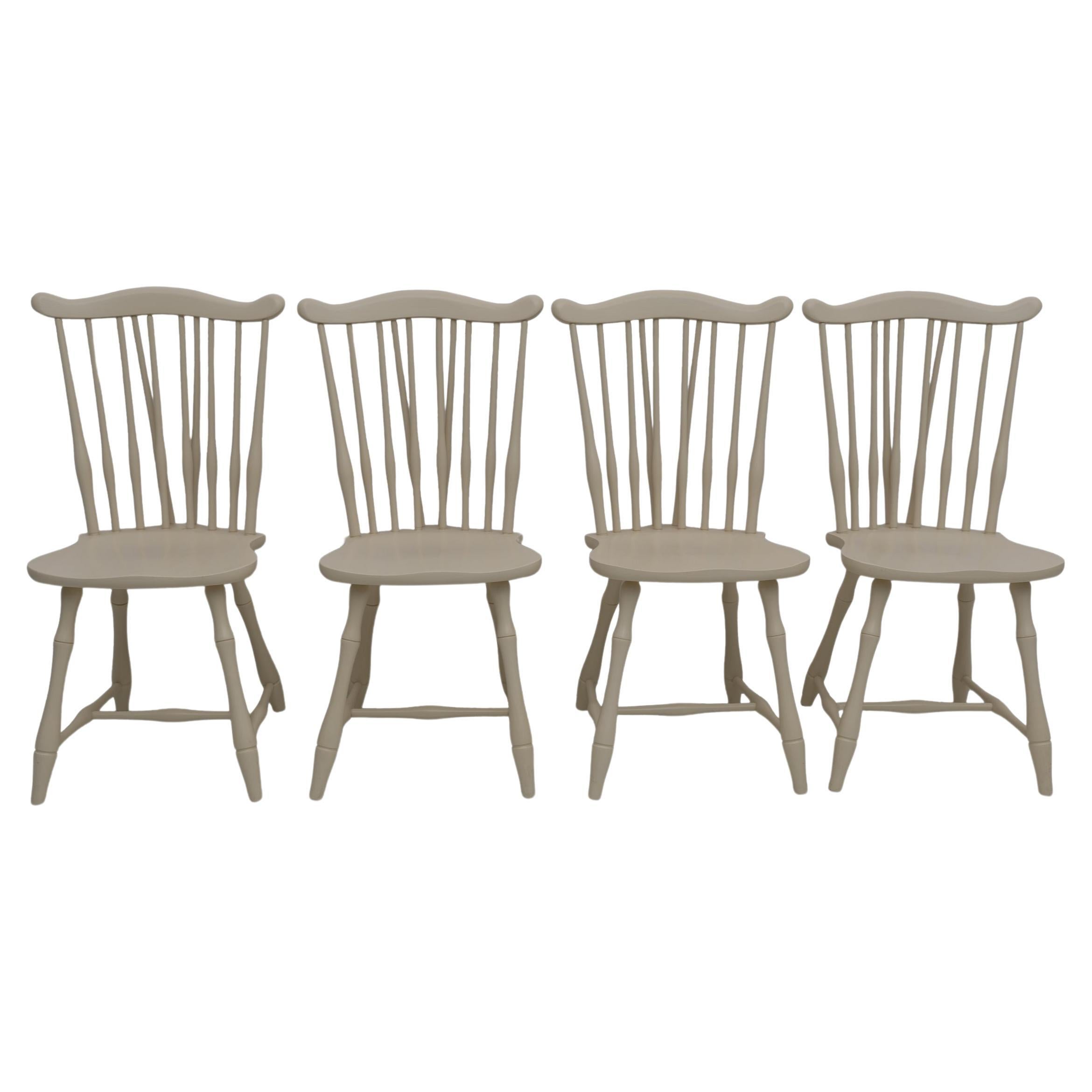 Four Mid-Century Modern Italian Lacquer Dining chairs by Pizzetti Roma, 1960s