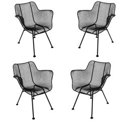 Four Mid-Century Modern Russell Woodard Sculptura Chairs Outdoor Indoor