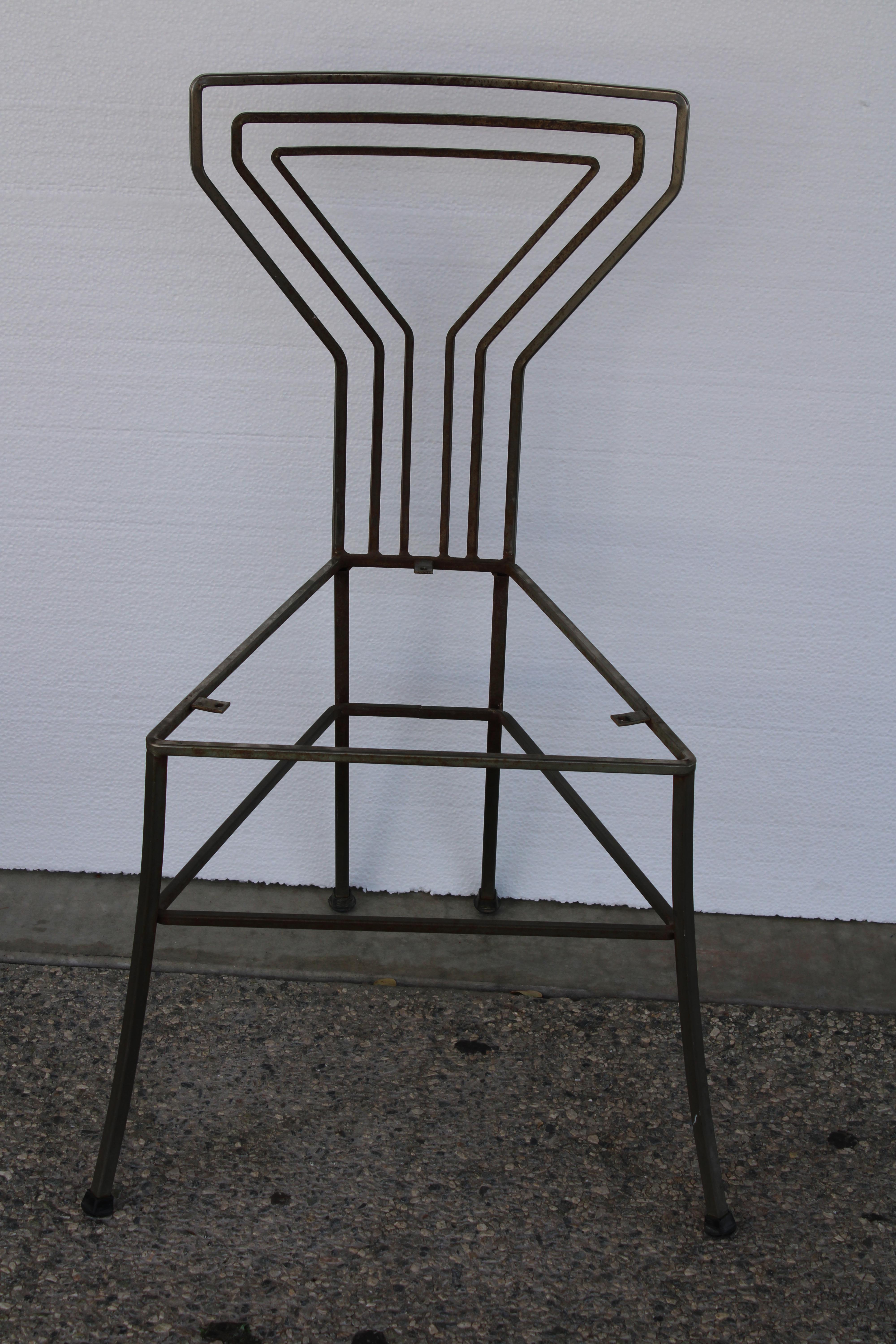 Four Mid Century Patio Chairs For Sale 2