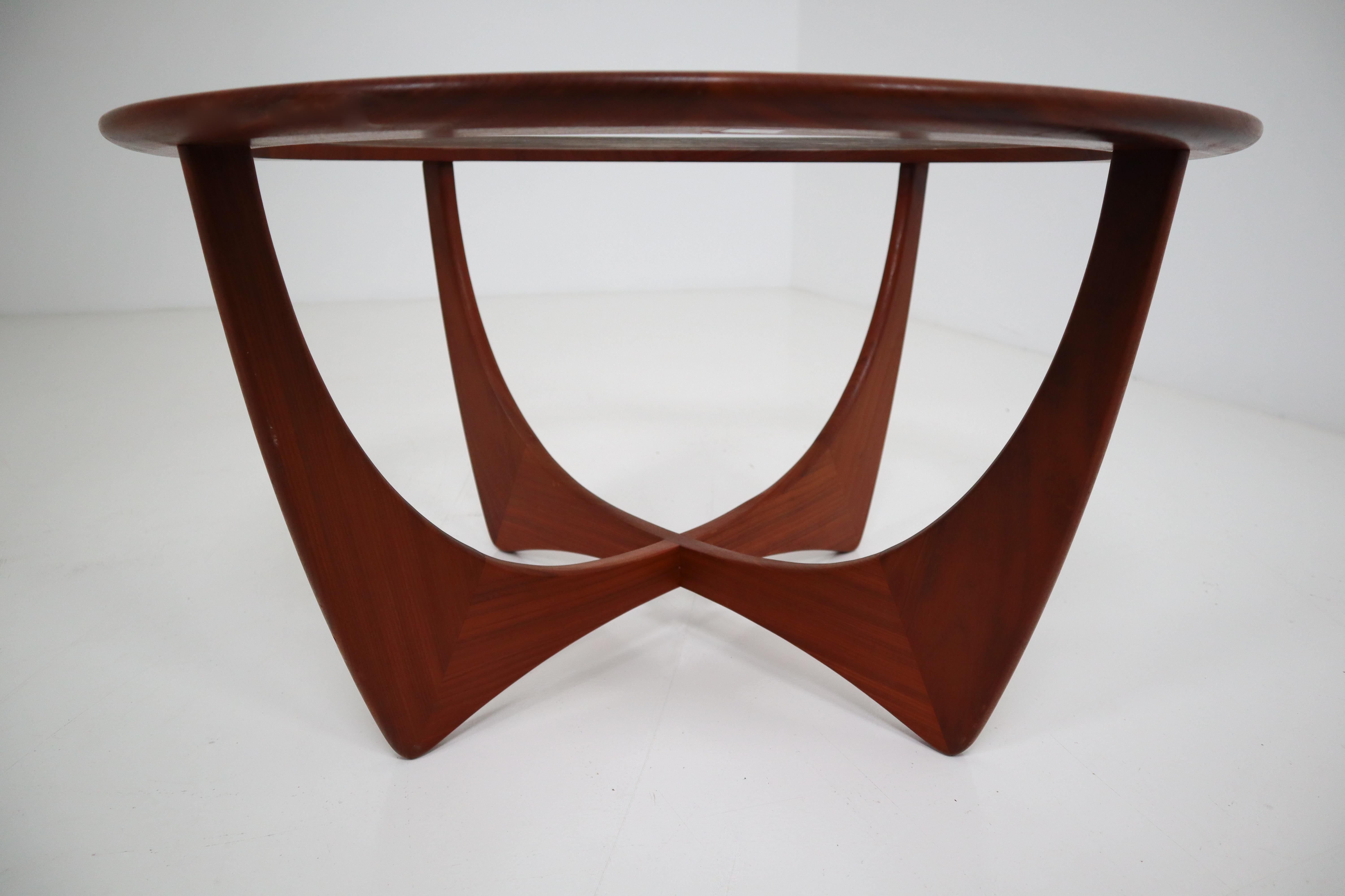 Mid-Century Modern Four Mid-Century Tables of Afromisa Wood with Glass by v.B. Wilkins for G-Plan