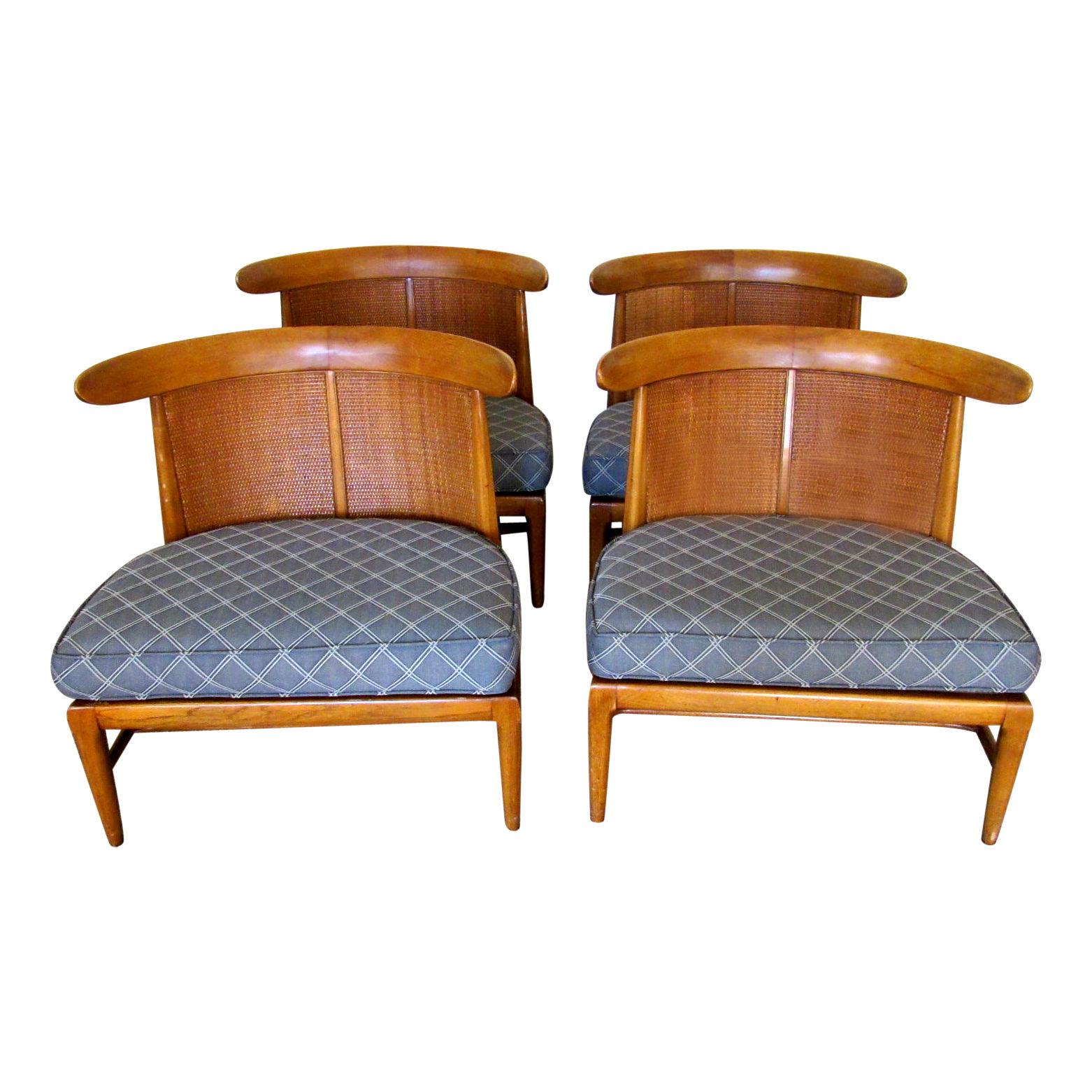 Four Midcentury Tomlinson Sophisticate Slipper Chairs, circa 1956 For Sale 5