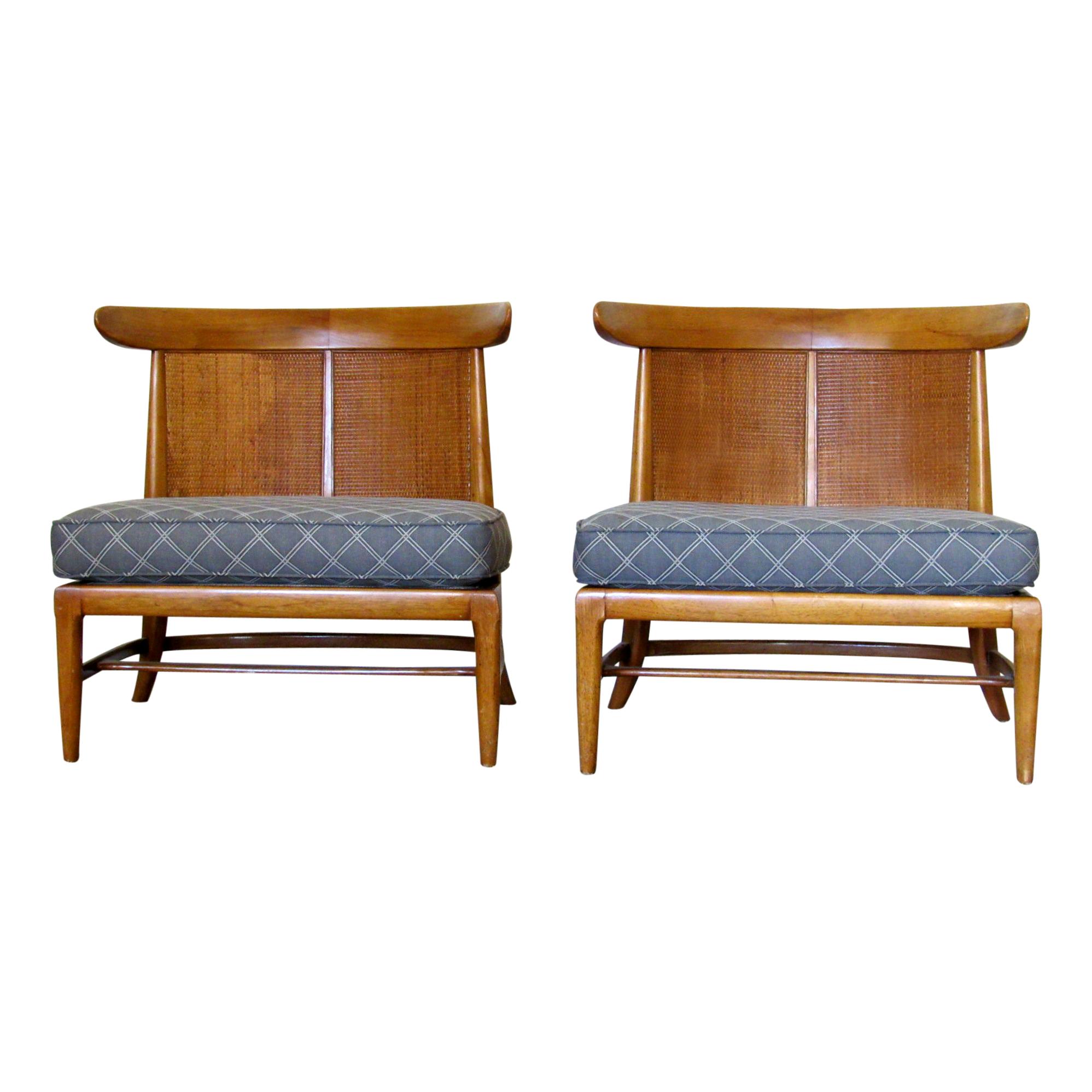 Four Mid Century Modern Vintage Tomlinson Sophisticate Slipper Club Chairs. These chairs are the bomb! A rare set of four of the chic 1950's Tomlinson Sophisticate slipper chairs in original condition.  These have been in the same loving home for