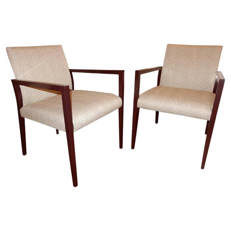 Two Midcentury American Made Armchairs by Gunlocke Co after Risom For Sale