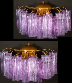 Midcentury Colored Murano Glass Scones attr. Tony Zuccheri for Venini