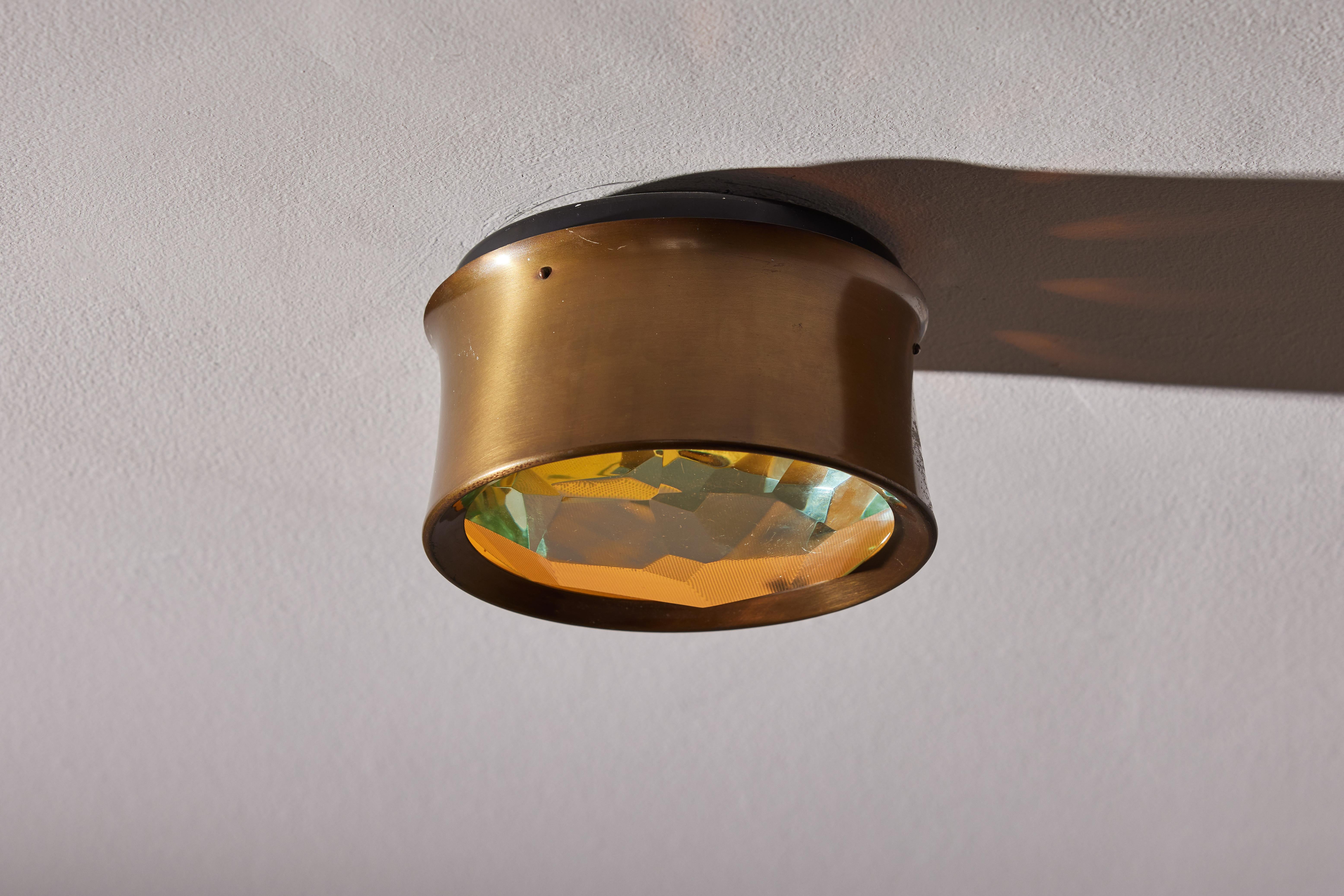 Mid-Century Modern Single Model 2319 Wall/ Ceiling Light by Max Ingrand for Fontana Arte