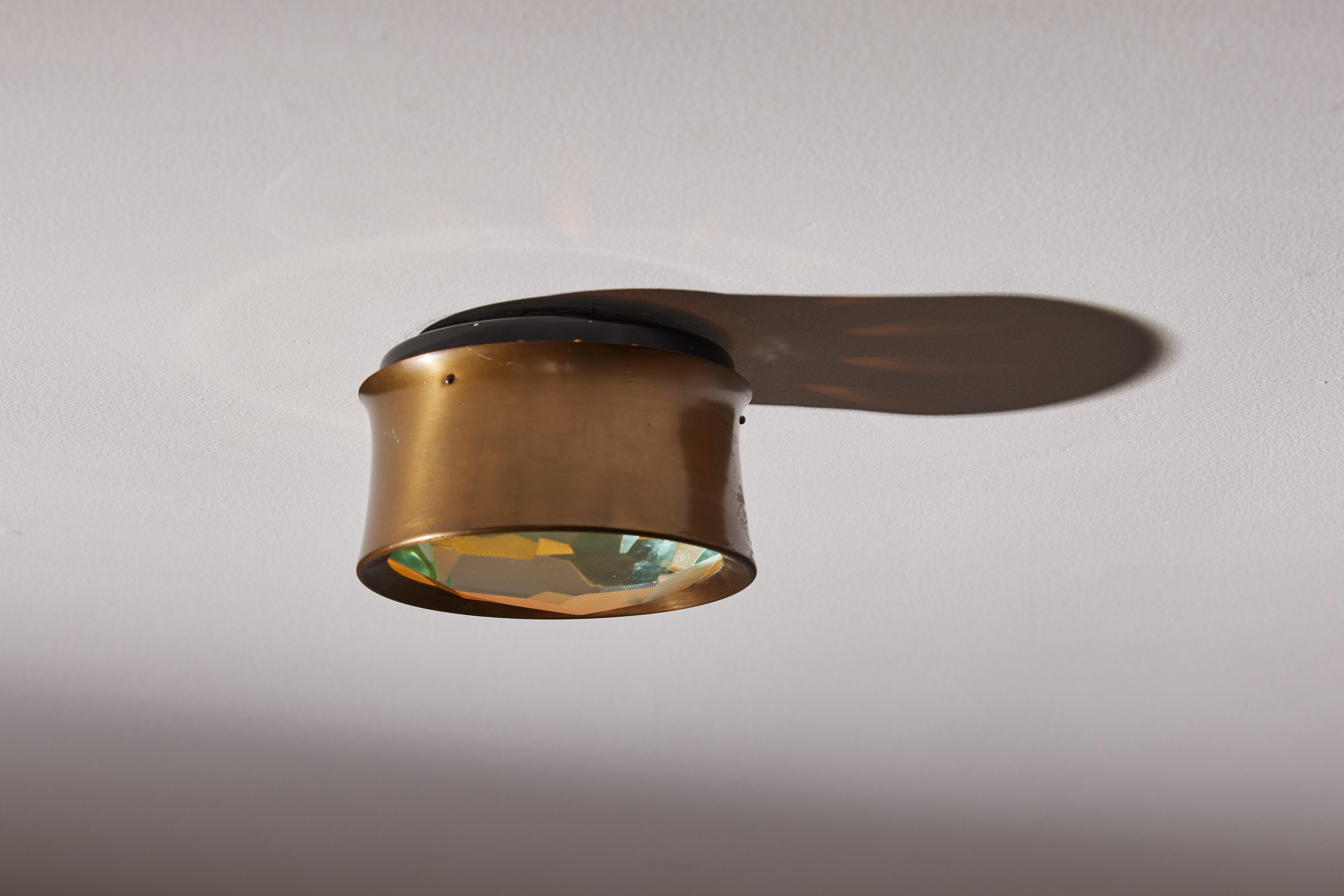 Italian Single Model 2319 Wall/ Ceiling Light by Max Ingrand for Fontana Arte