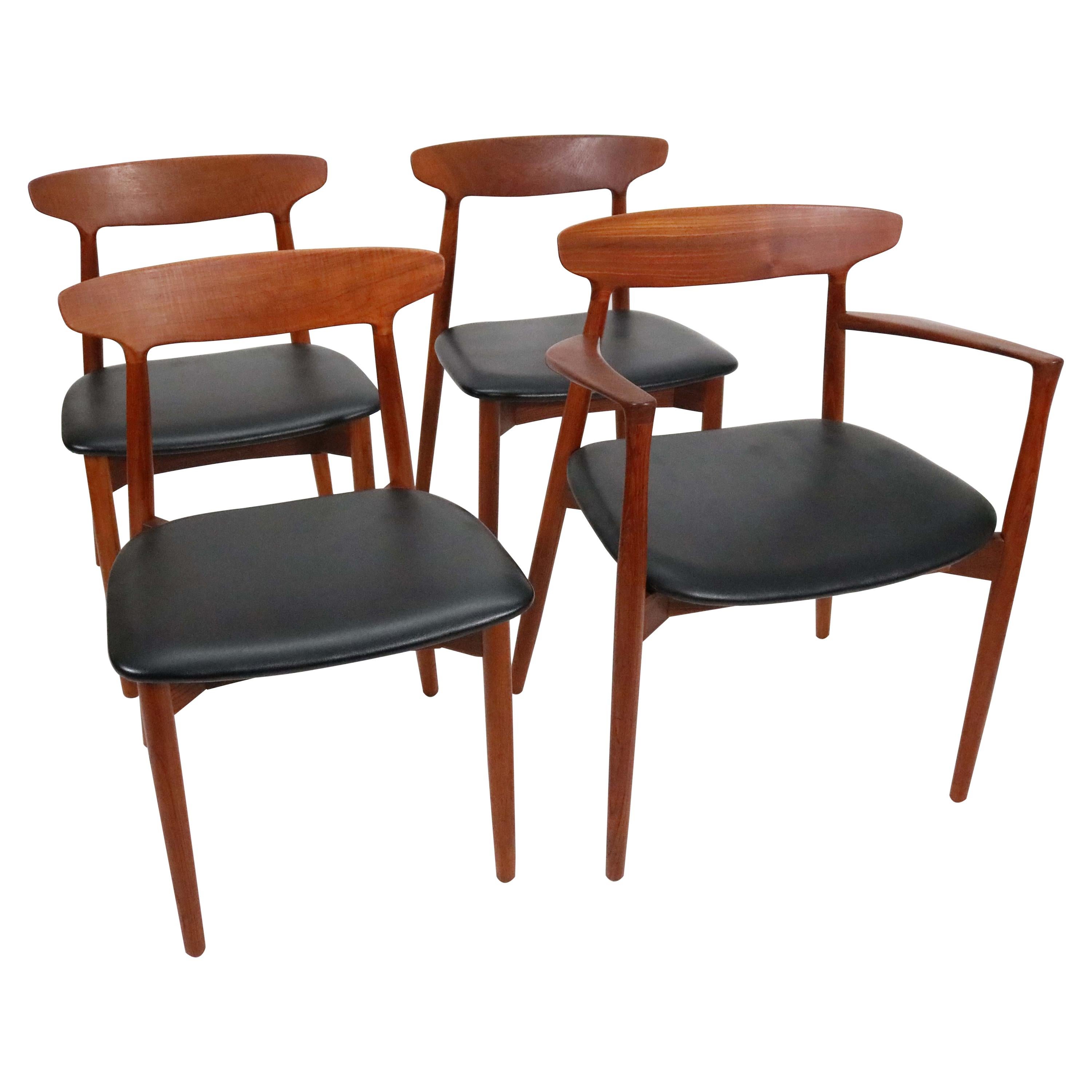 Four Model 59 Dining Chairs by Harry Østergaard for Randers Mobelfabrik