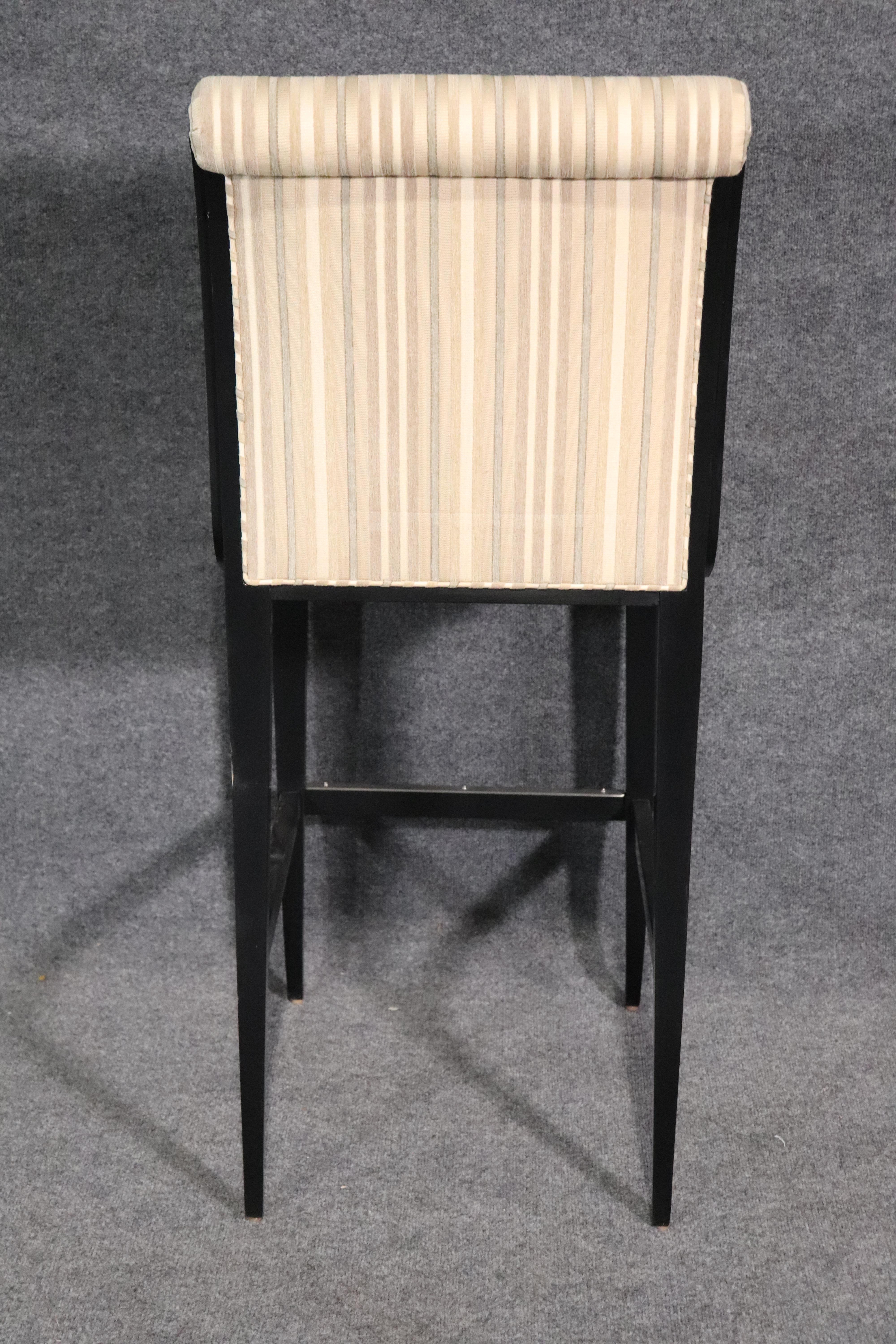 Fabric Four Modern Stools For Sale