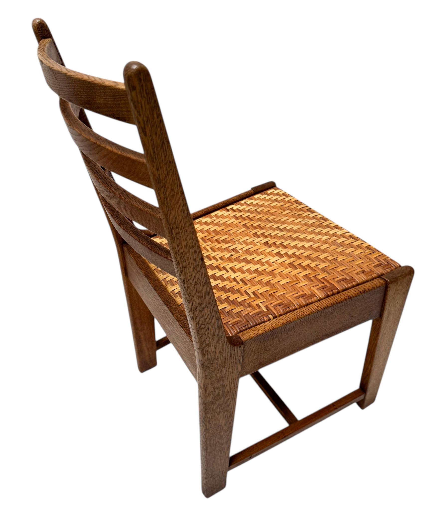 Four Modernist Art Deco Dining Room Chairs by Bas van Pelt for My Home, 1930s im Angebot 4