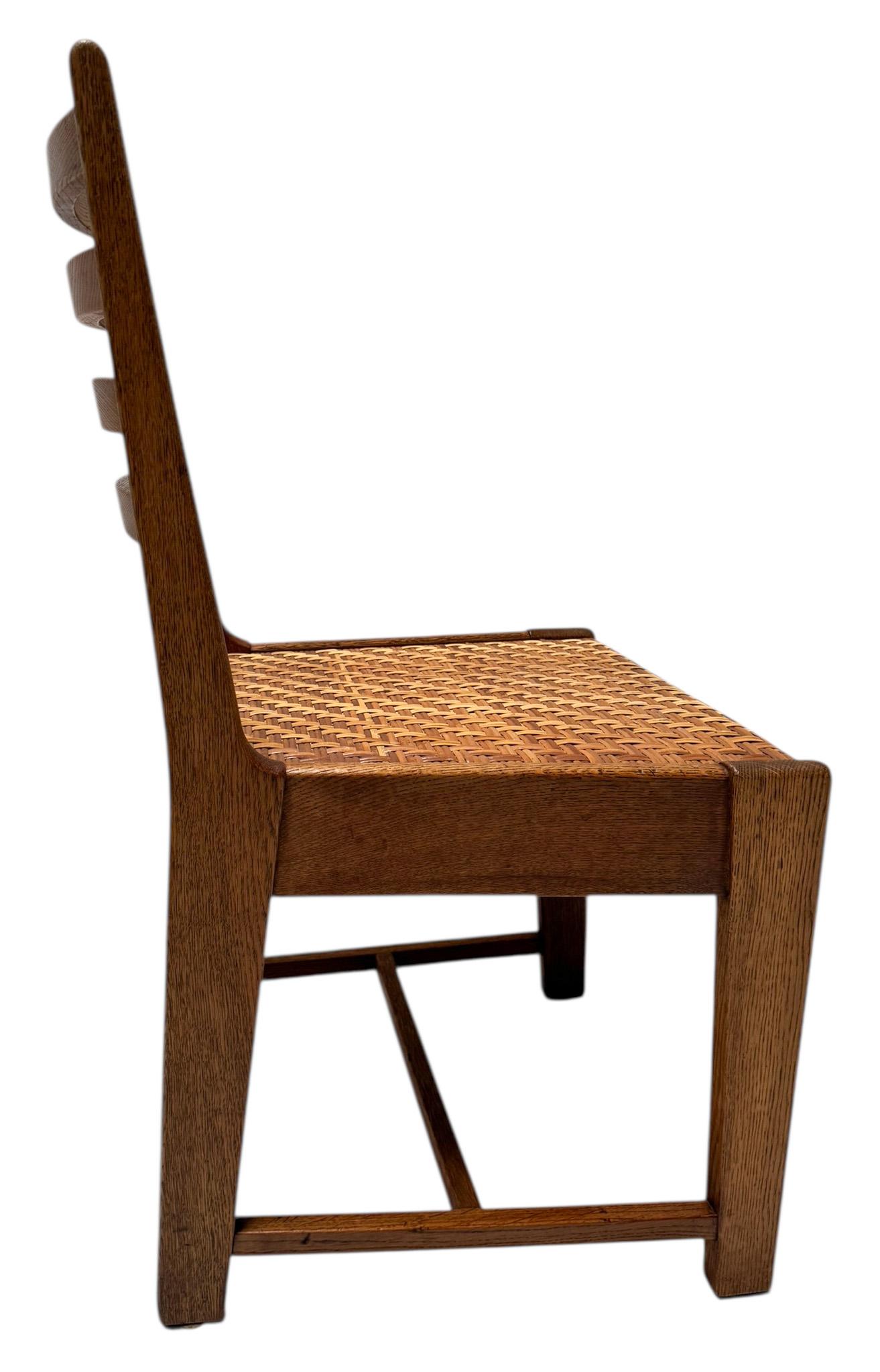 Four Modernist Art Deco Dining Room Chairs by Bas van Pelt for My Home, 1930s im Angebot 5