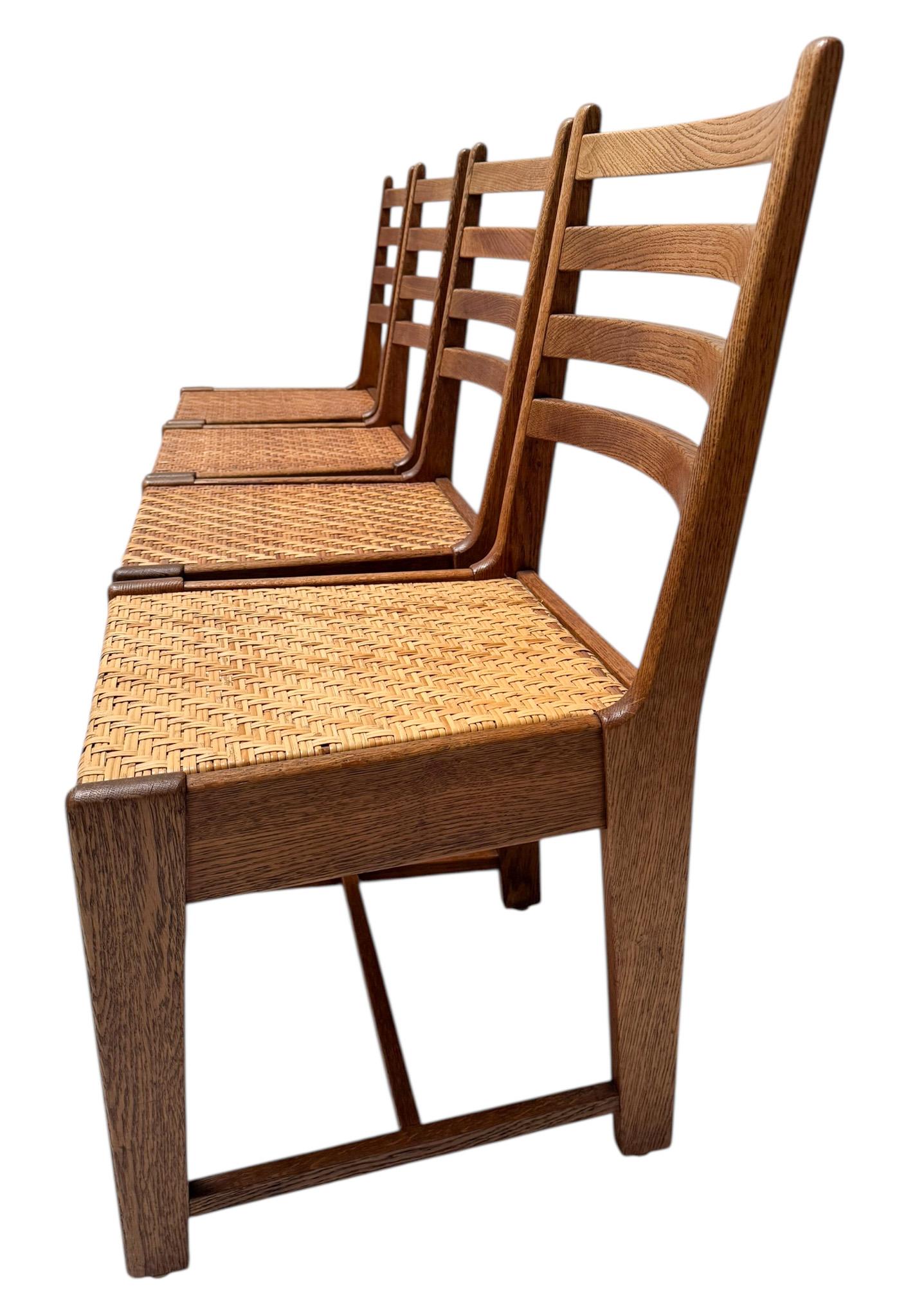 Four Modernist Art Deco Dining Room Chairs by Bas van Pelt for My Home, 1930s im Angebot 1