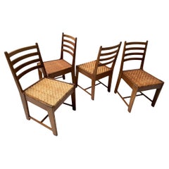 Four Modernist Art Deco Dining Room Chairs by Bas van Pelt for My Home, 1930s