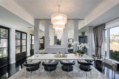 Pair of Monumental Italian Tronchi Chandeliers Murano, 1980s