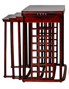 Quattro tavolini Josef Hoffmann J. & J. Kohn 1910 ca.