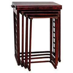 Four nesting tables Josef Hoffmann J. & J. Kohn ca. 1910
