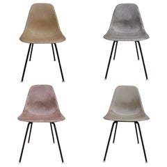 Four Neutral Herman Miller Eames Dining Chair
