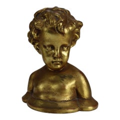 Four Niccolini Italia Giltwood Cherub Sculptural Architechtural Elements C1950