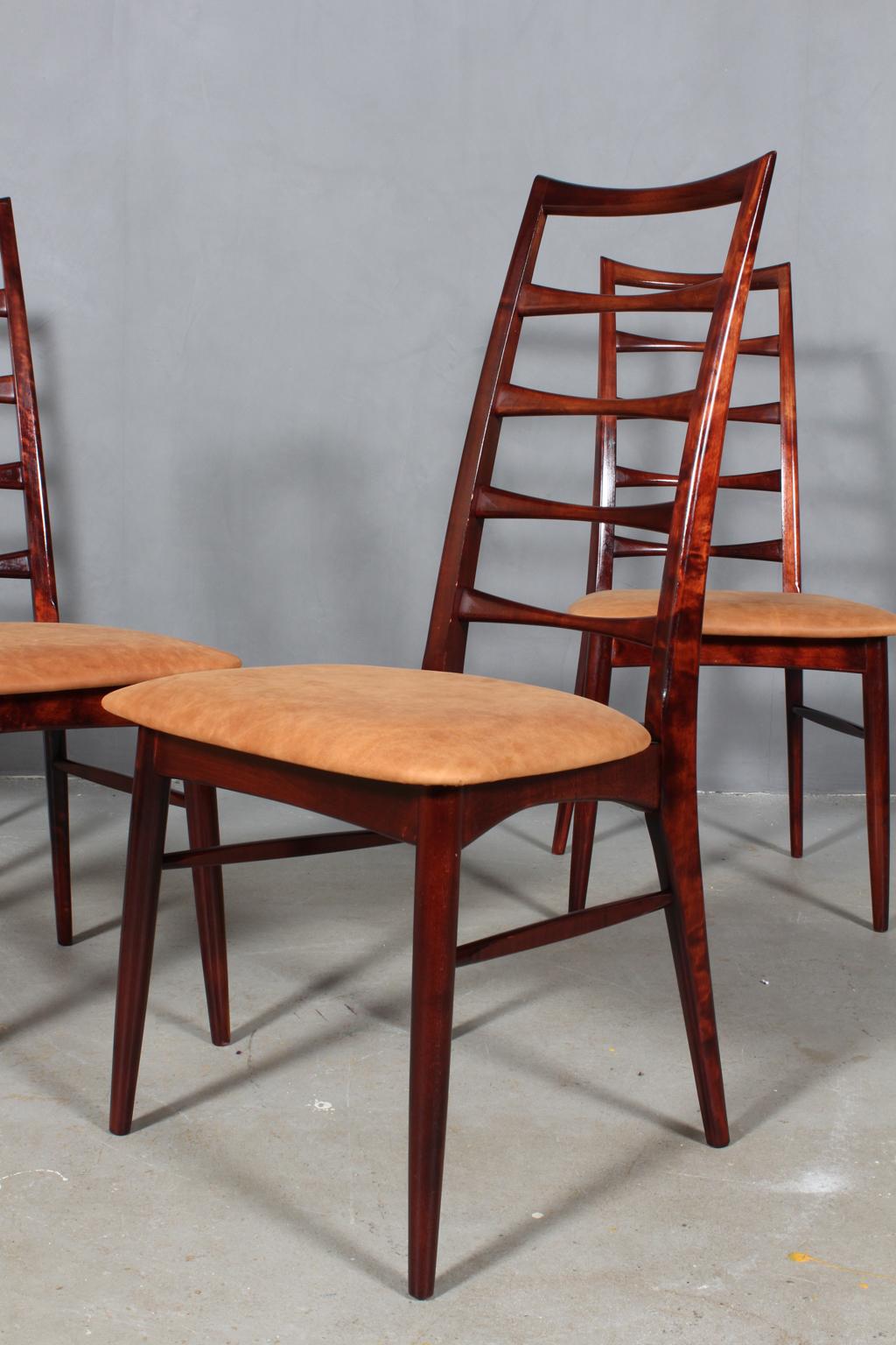 Scandinavian Modern Four Niels Koefoed Dining Chairs, Model 