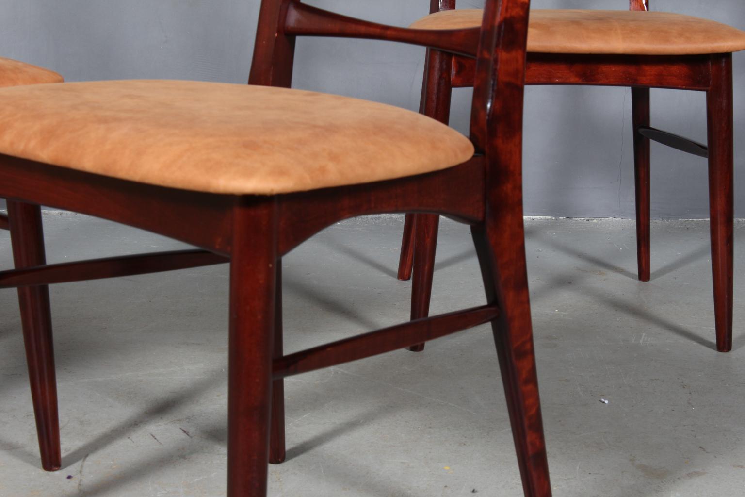 Danish Four Niels Koefoed Dining Chairs, Model 