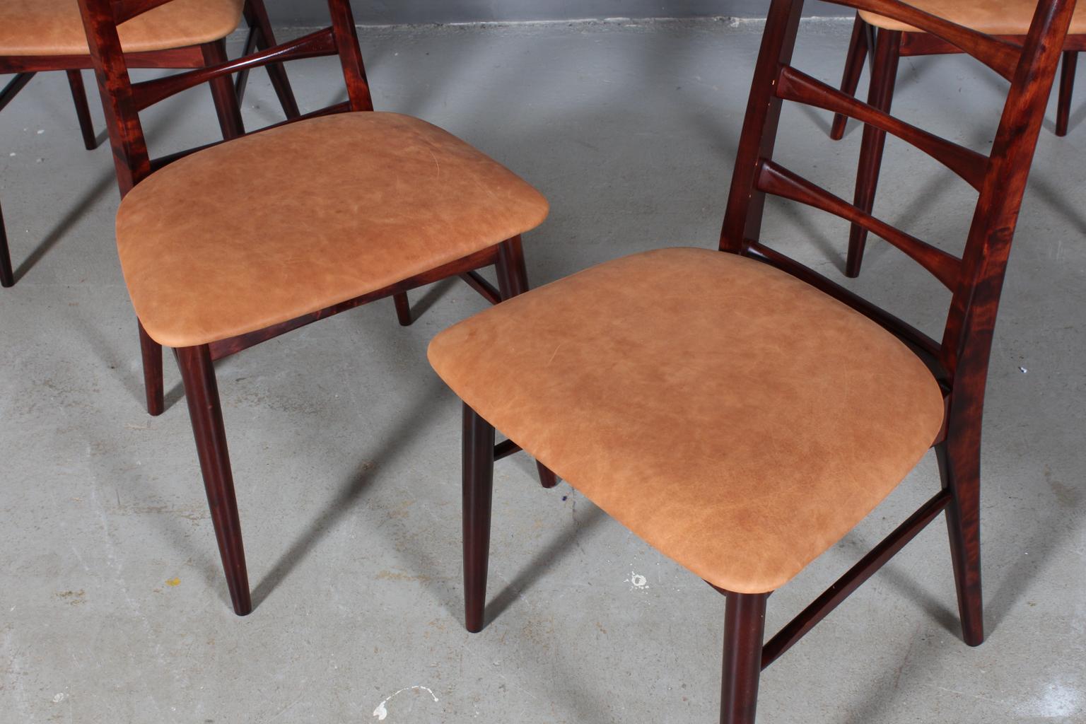 Mid-20th Century Four Niels Koefoed Dining Chairs, Model 