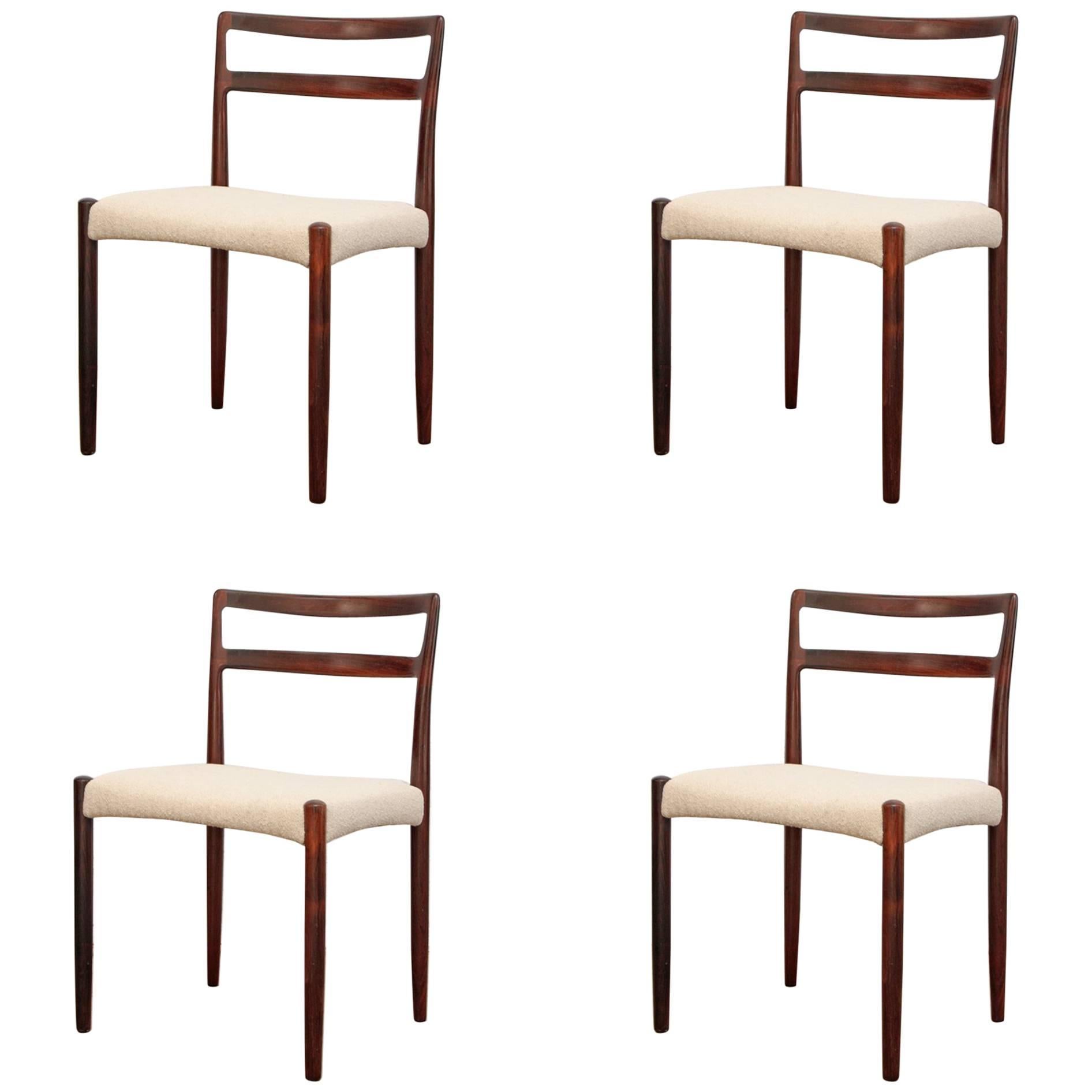 Four Niels Moller Rosewood Dining Chairs