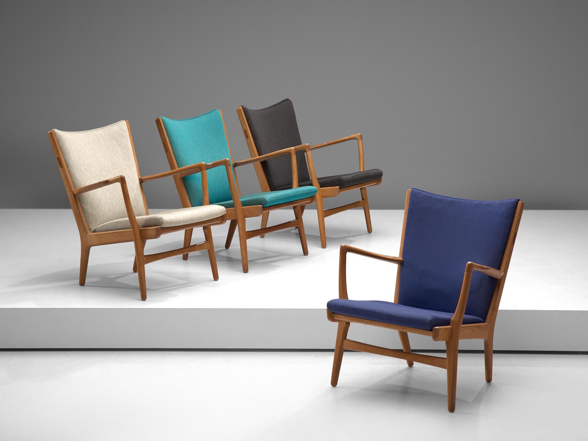 Scandinavian Modern Four of  'AP-16' Lounge Chairs by Hans J. Wegner