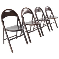Four of Bauhaus Thonet Folding Chairs, B 751