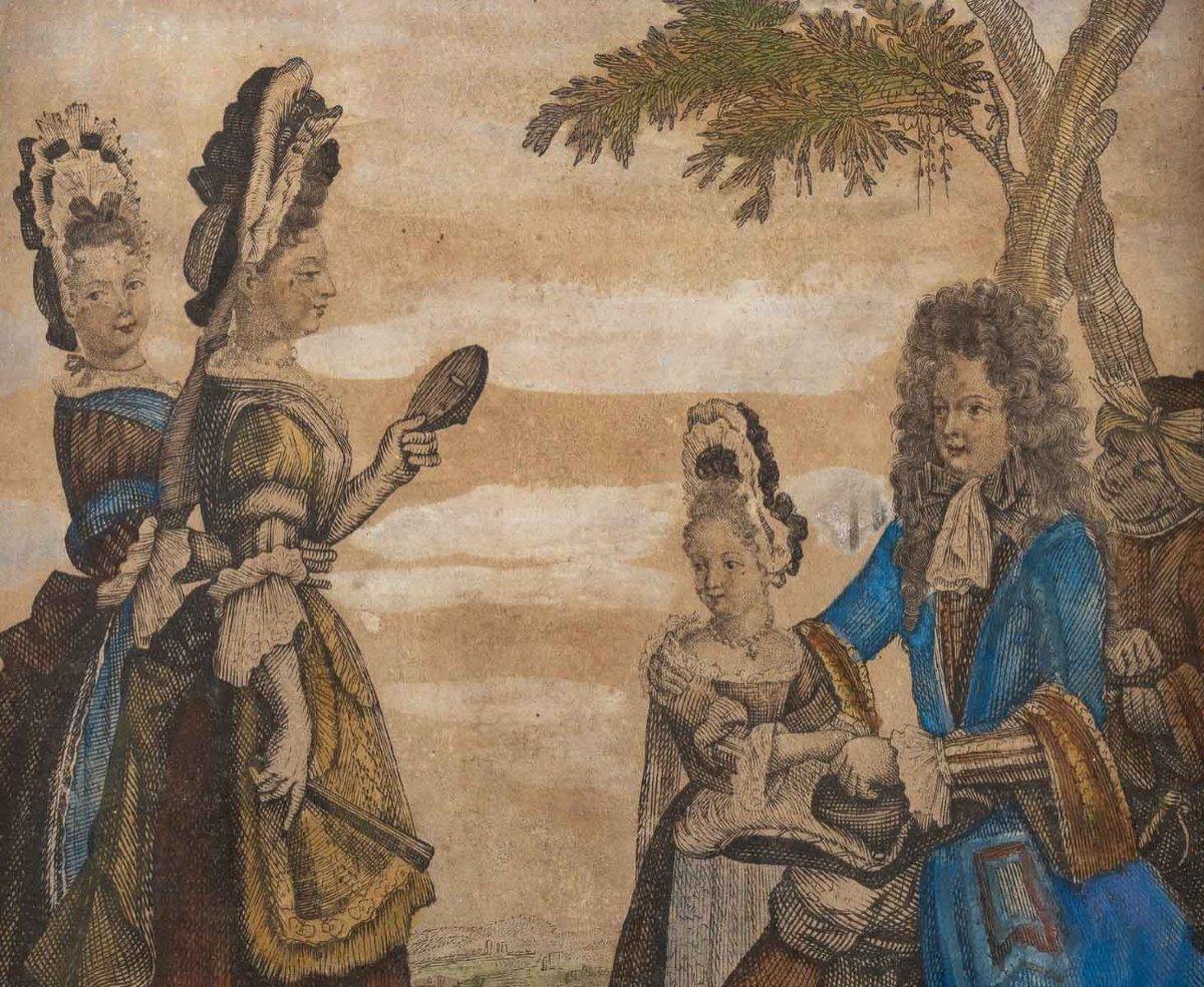 Four Old Allegorical Prints - Nicolas Arnoult - Period: xvii - circa: 1680 For Sale 4