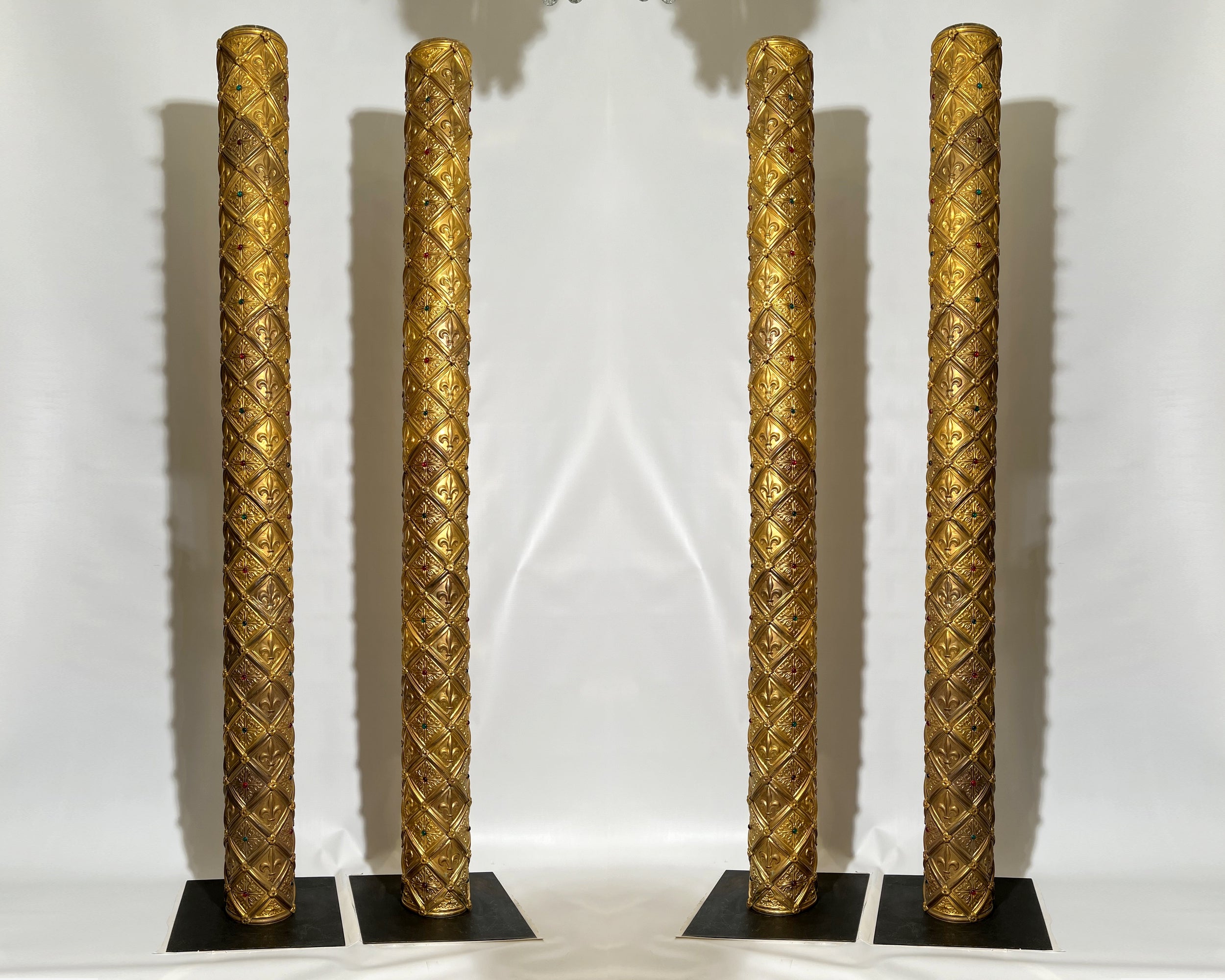Quatre colonnes ornementales, France, vers 1850 en vente