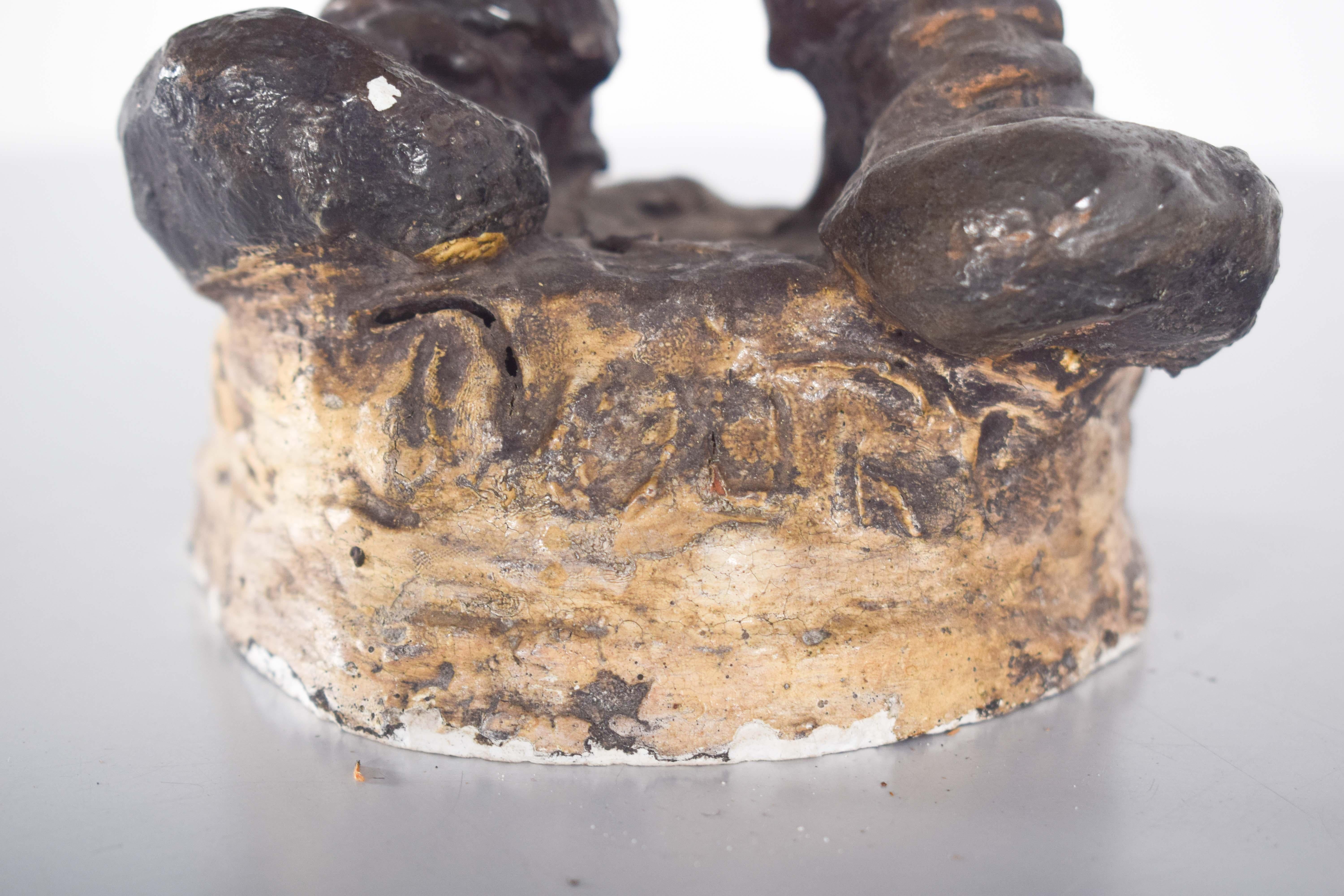 Cuatro esculturas de arcilla pintada del ceramista Solrac, Portugal en venta 7