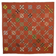 Vintage Four-Patch in Nine-Patch Quilt