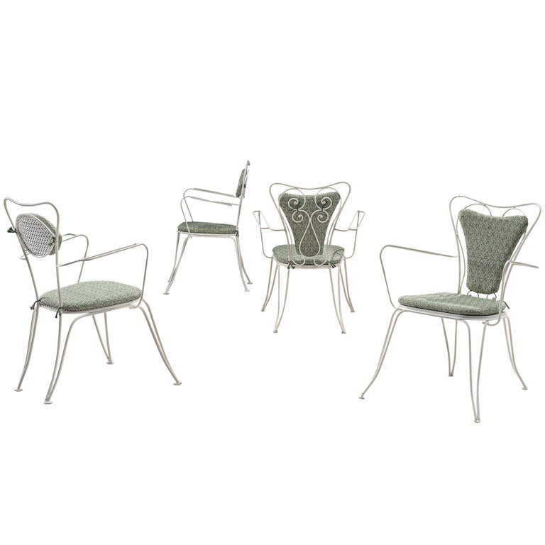 Four Patio Chairs in ZAK+FOX ‘Fantasma’ Collection 2020 Upholstery For Sale