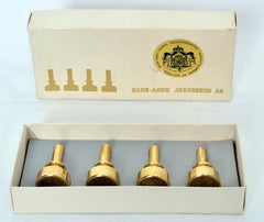 Quatre chandeliers en laiton de Hans-Agne Jakobsson, 1960