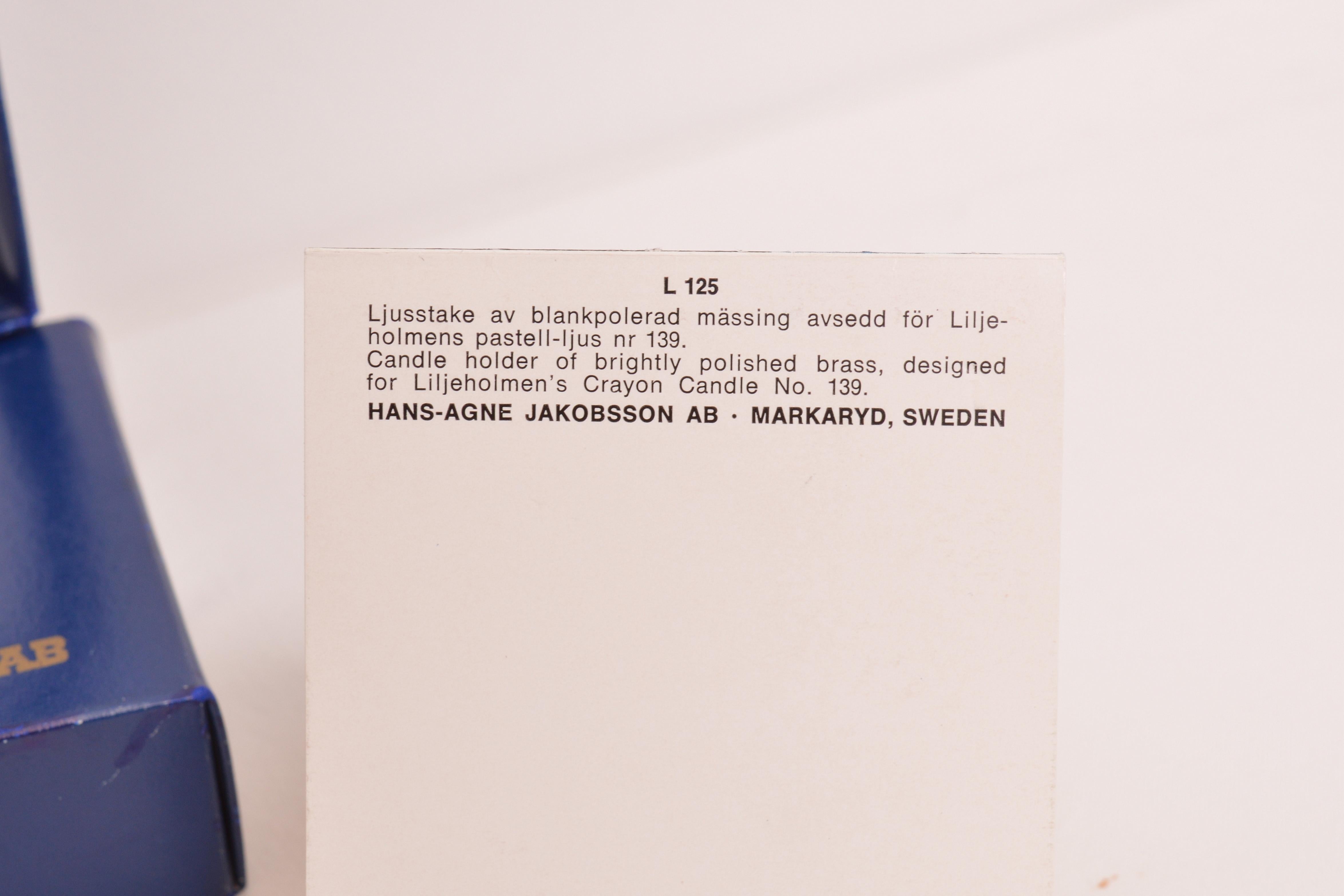 Milieu du XXe siècle Quatre paires de bougeoirs en laiton Hans-Agne Jakobsson, années 1960 en vente