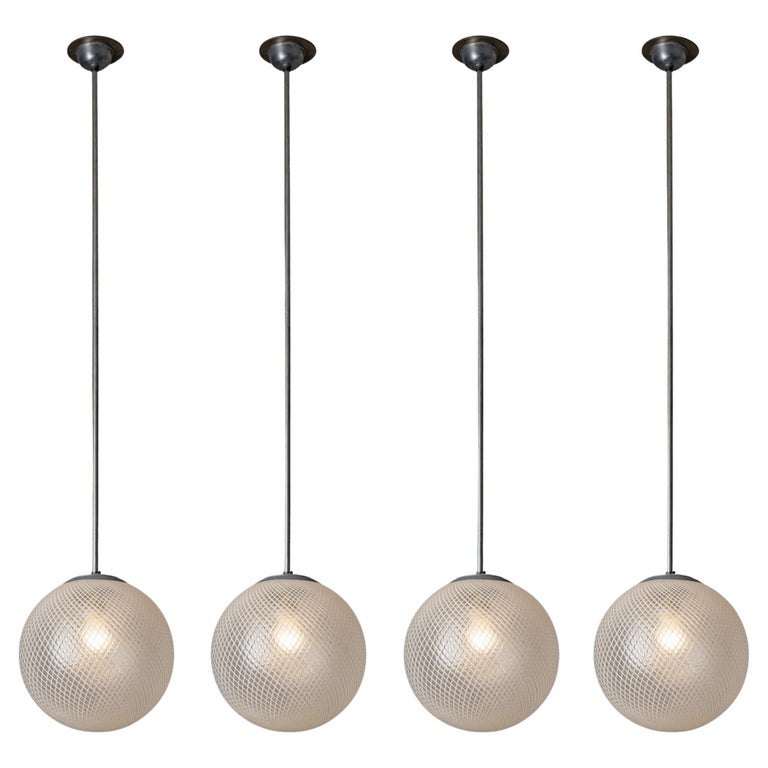 Two Pendant Lights by Carlo Scarpa for Venini For Sale