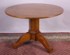 Four Person Round Dining Table Biedermeier Era