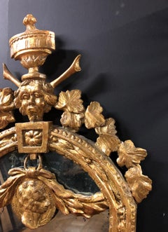 Four Petite Italian 18th Century Giltwood Mirrors