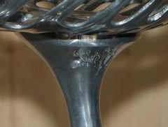 FOUR PHILIP WATTS MERCURY DESiGN SPACE AGE ALUMINIUM HIGH KITCHEN BAR STOOLS