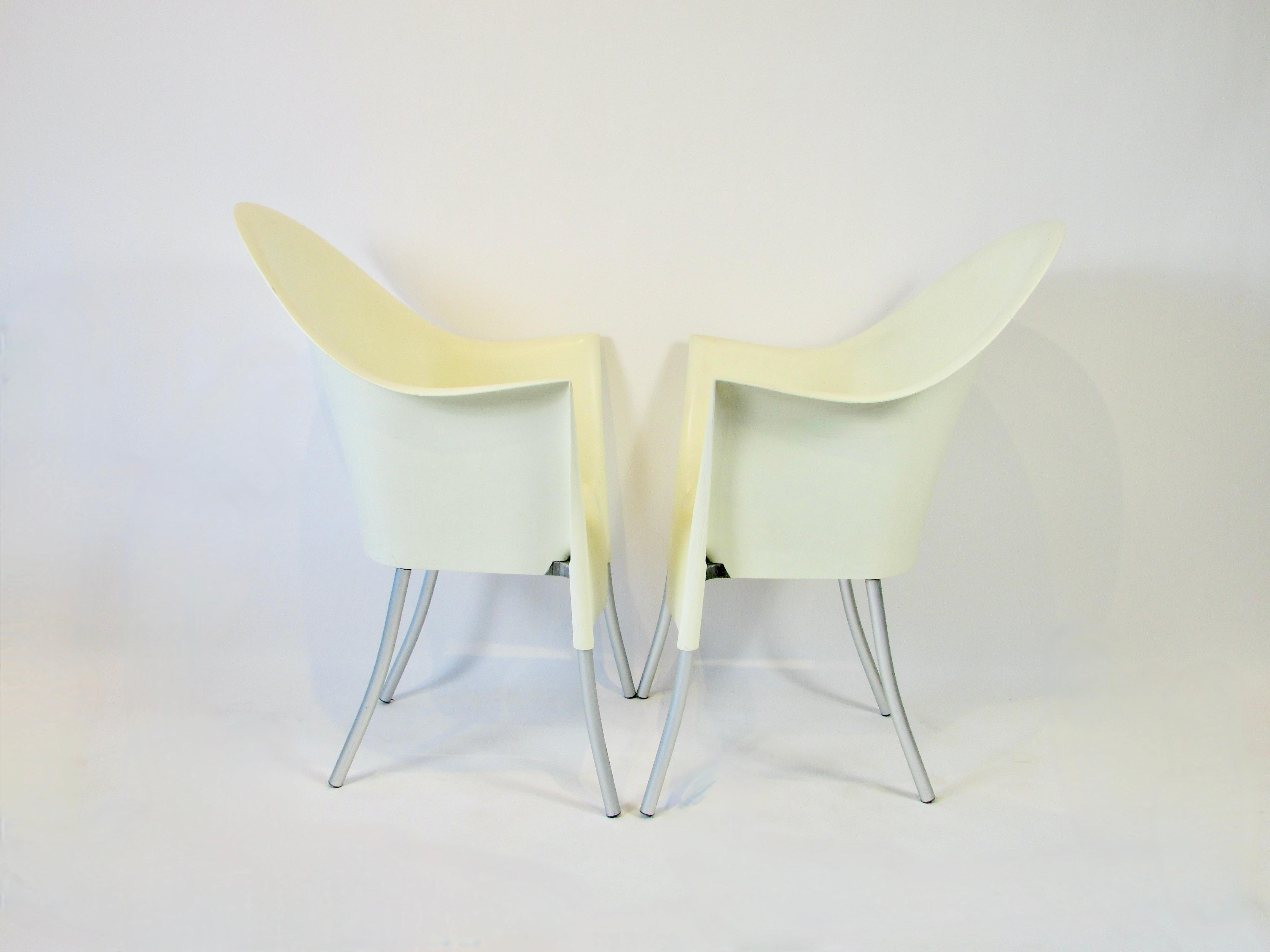 Quatre chaises empilables de Phillipe Starck Lord Yo Aleph fabriquées en Italie Bon état - En vente à Ferndale, MI
