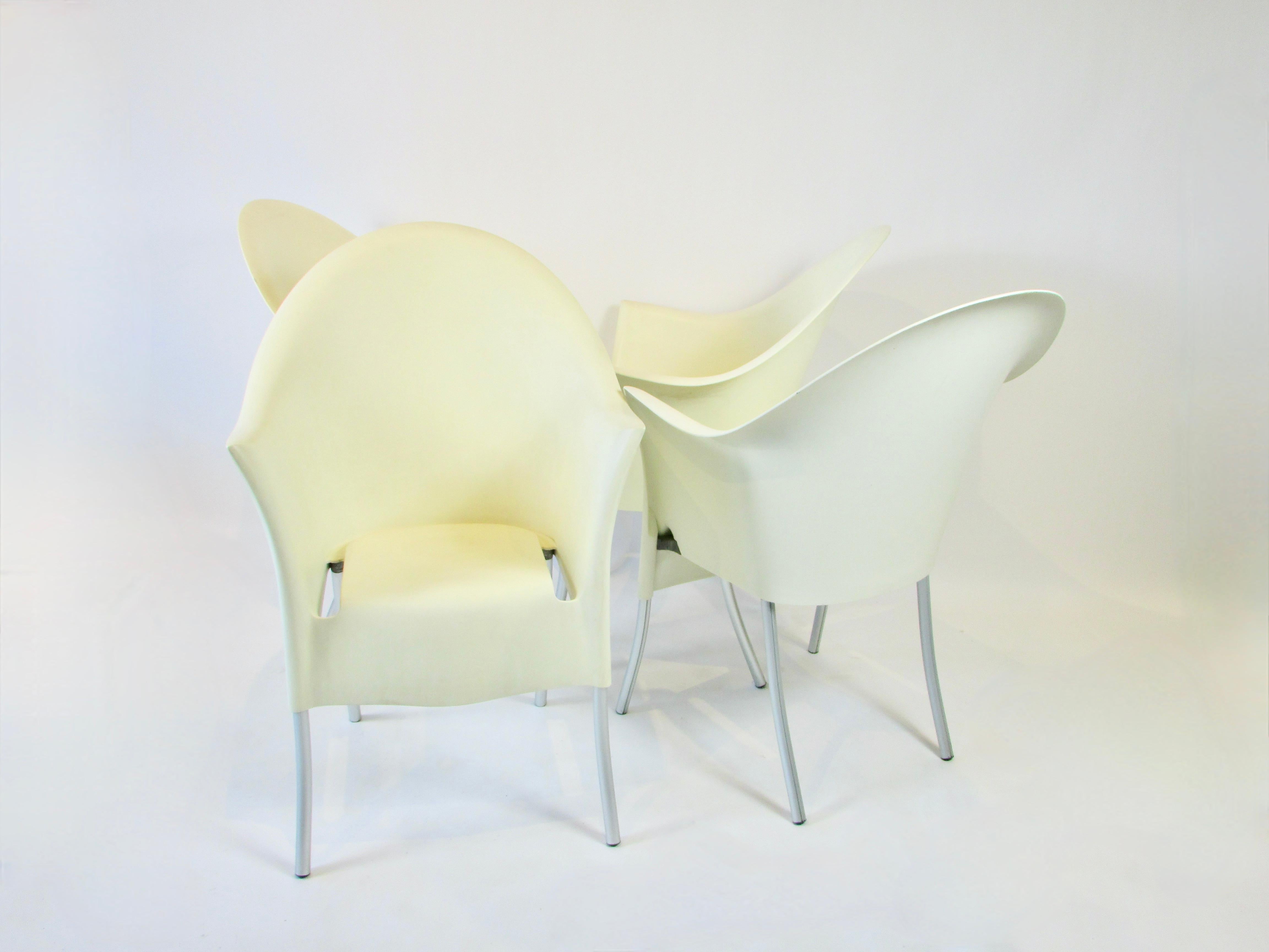 Quatre chaises empilables de Phillipe Starck Lord Yo Aleph fabriquées en Italie en vente 1