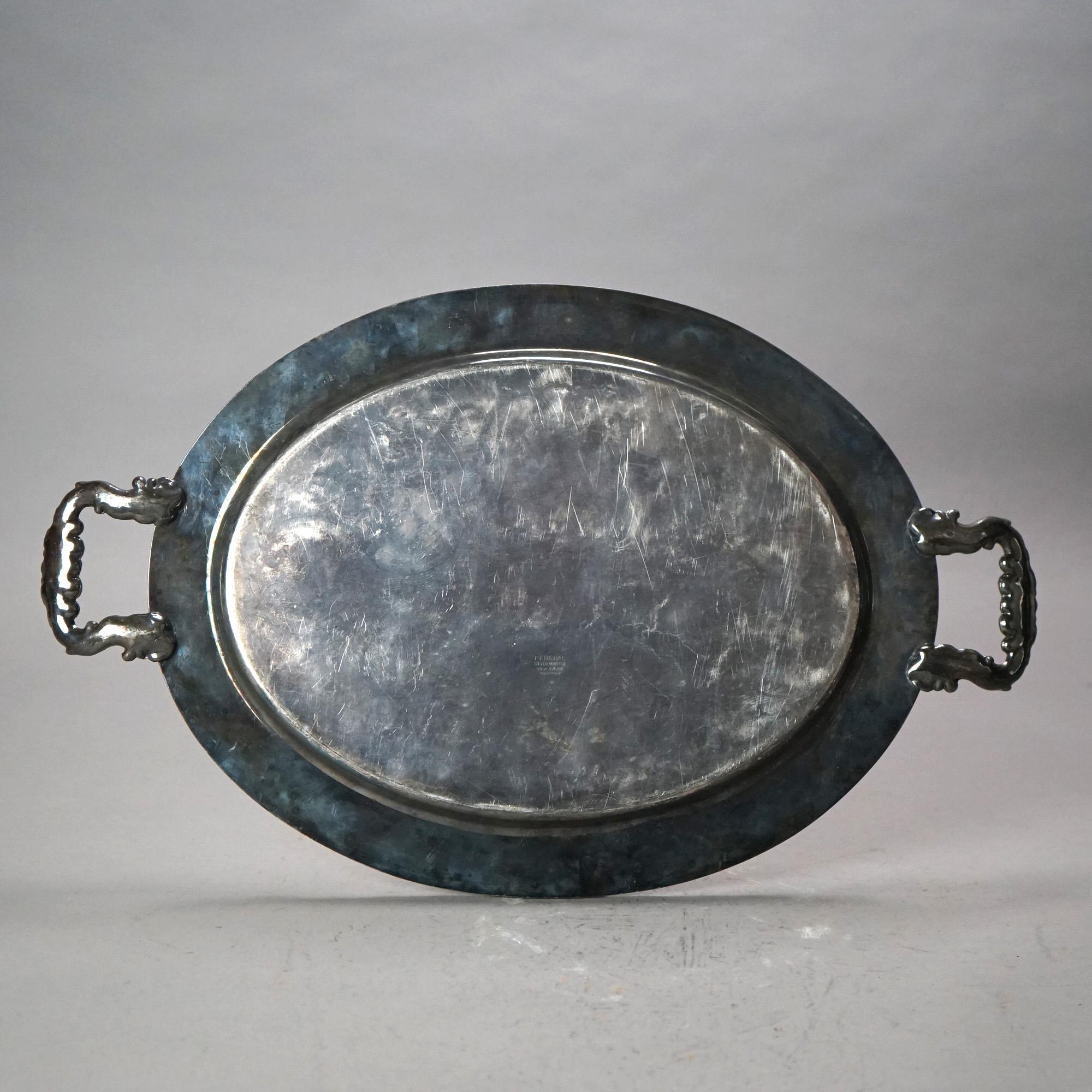 Servizio da tè antico in argento placcato in quattro pezzi C1890 in vendita 1
