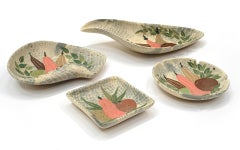 Four Piece California Pottery Smoking Set by Marc Bellaire, Excellent Condition