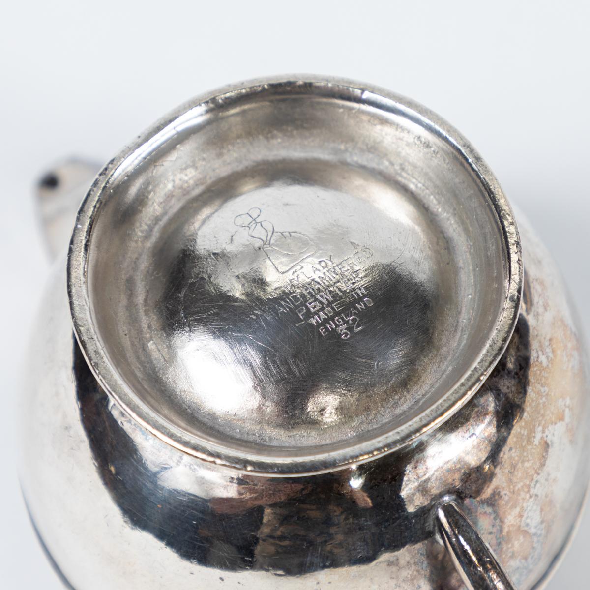 Edwardian Four-Piece Coffee and Tea Service Hotel Silver and Black Handles