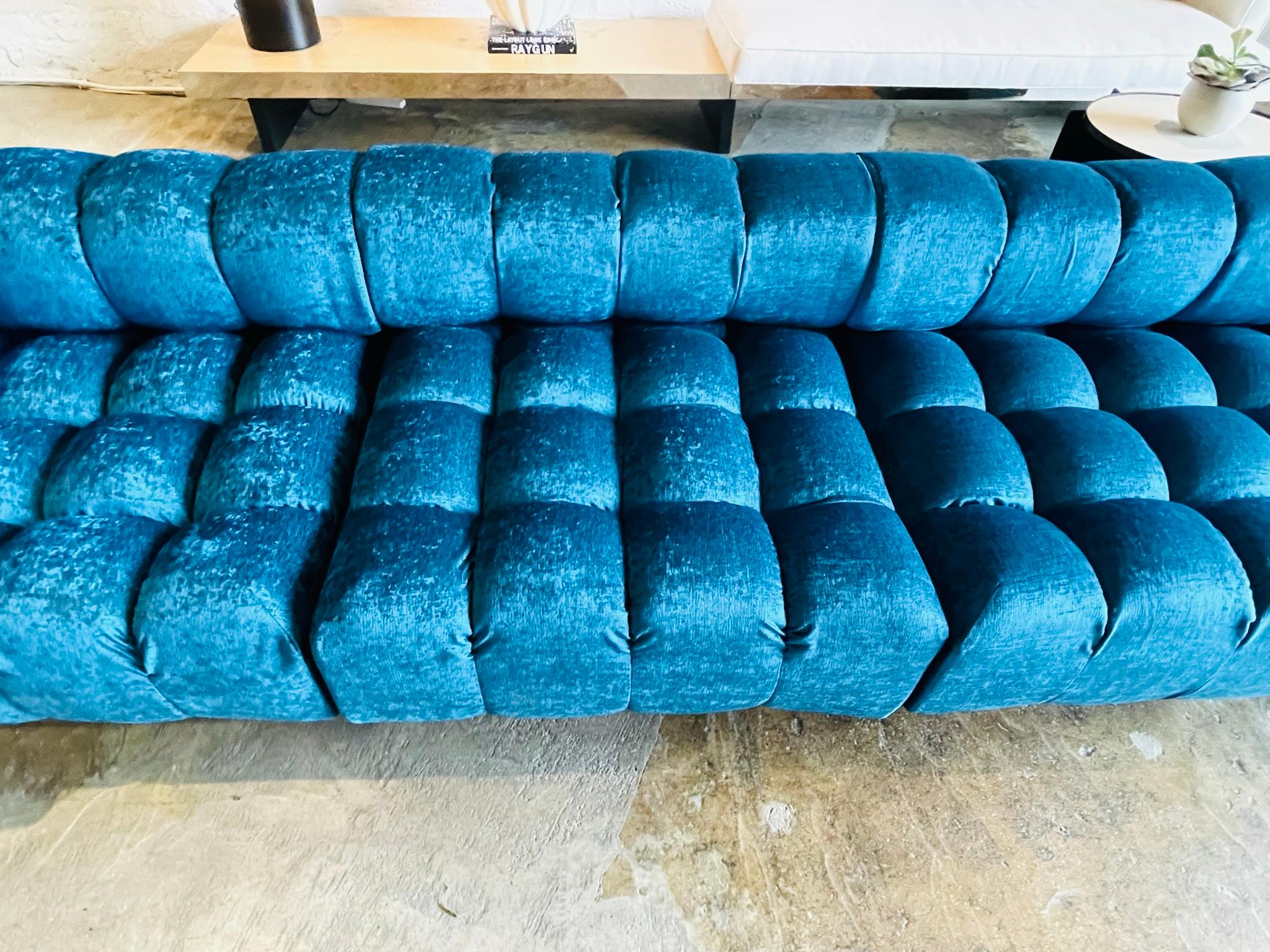 Four Piece Cubo Sectional Sofa by Harvey Probber, circa 1972 For Sale 11