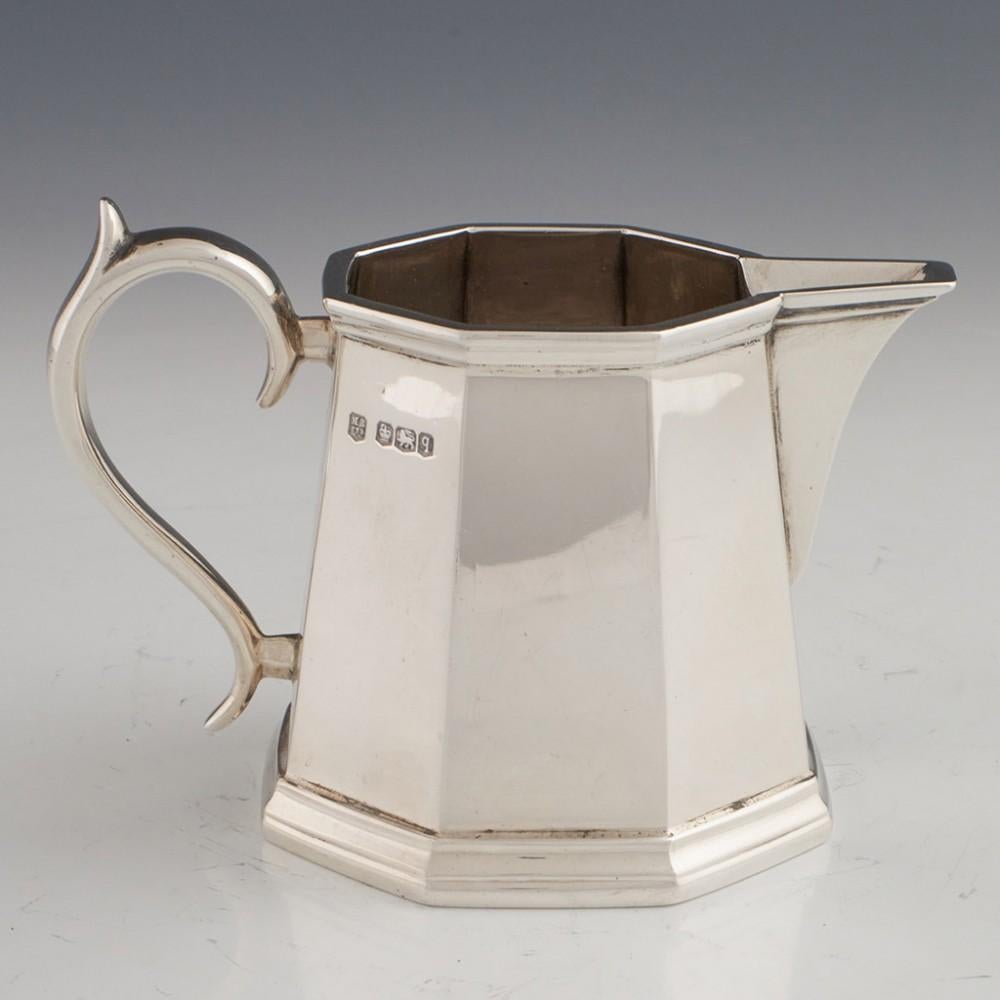 Vier Pieces Queen Anne Stil Sterling Silber Tee Set Sheffield 1933 im Angebot 10