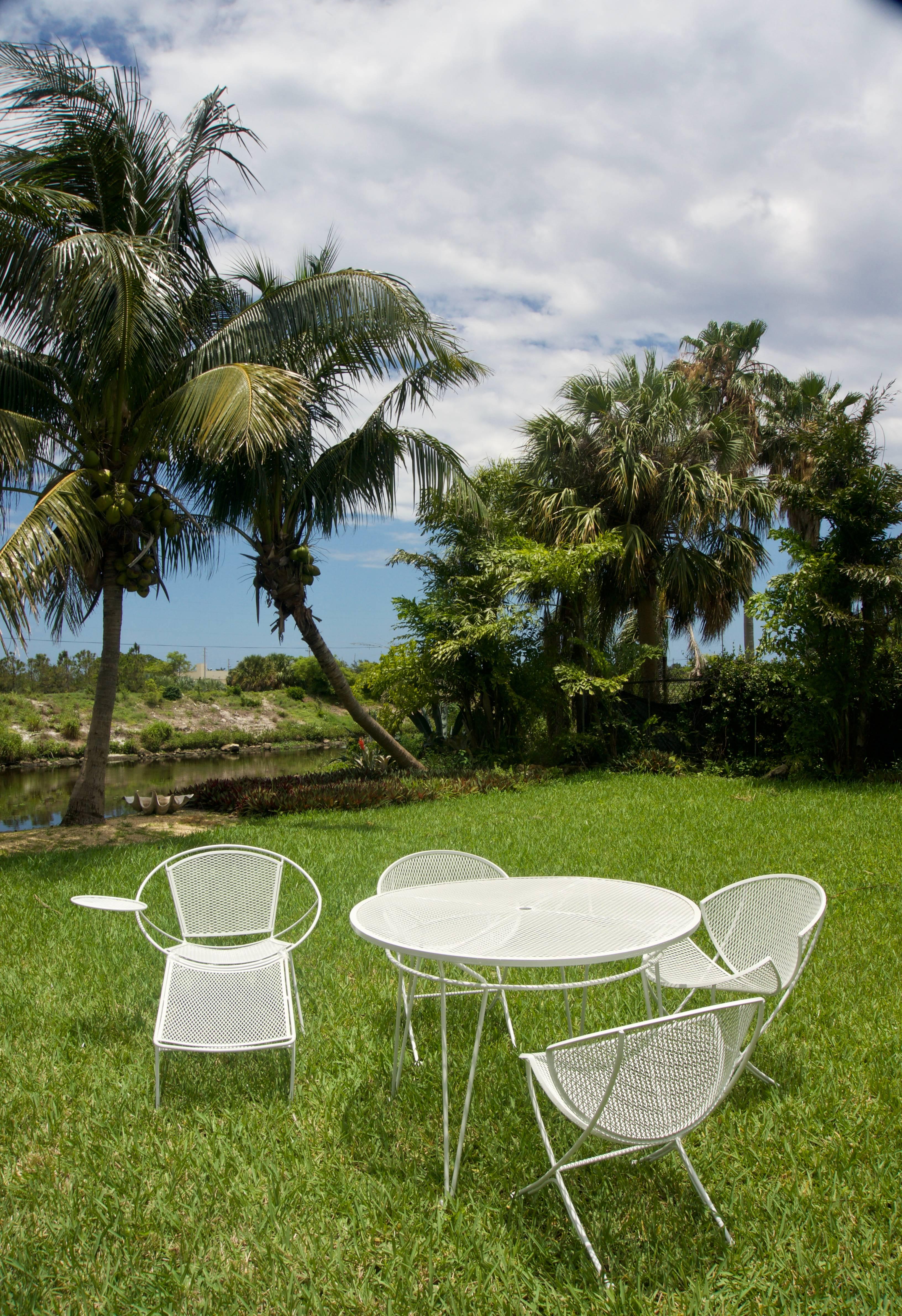 Four-Piece Salterini Patio Set in White 5