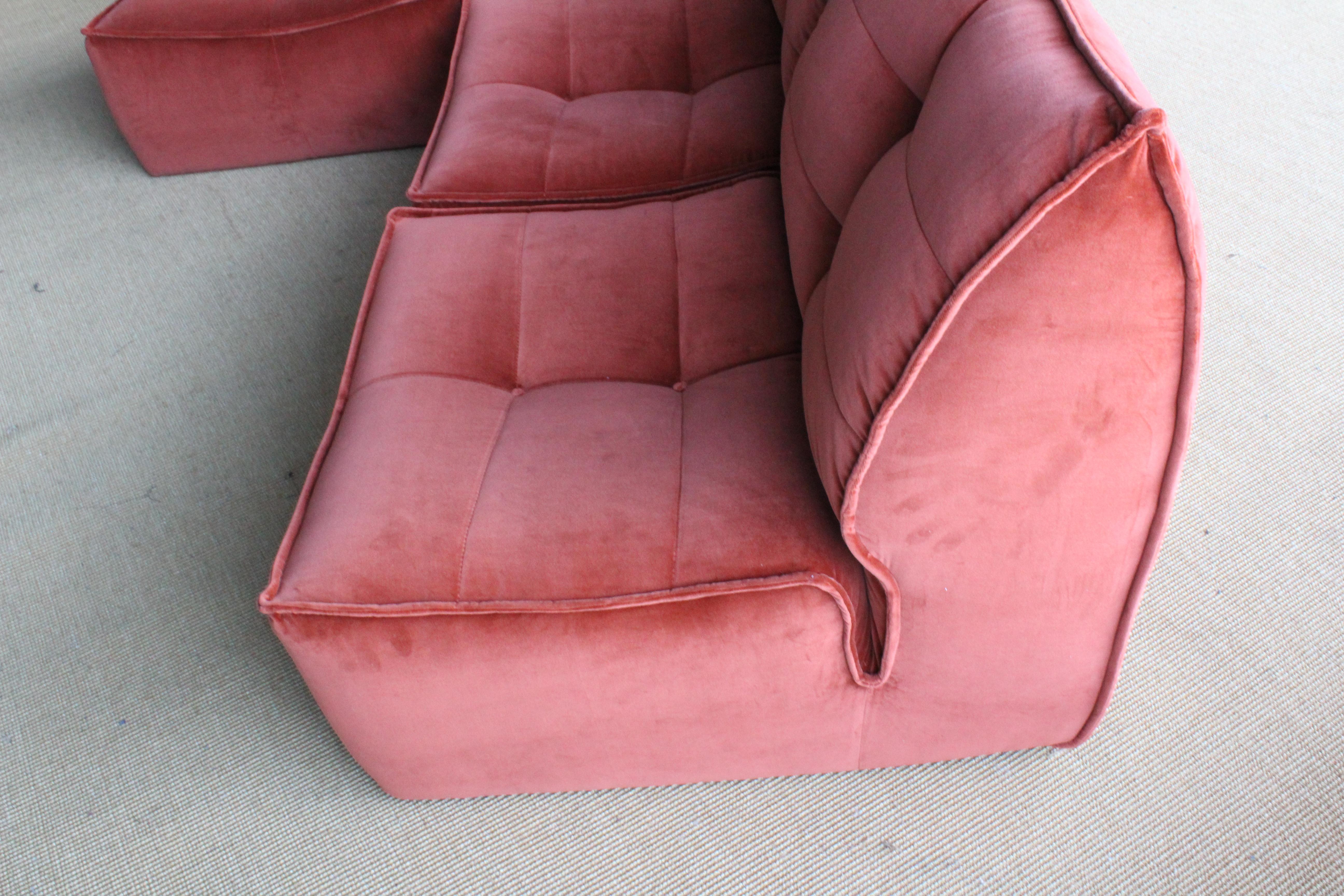 Four-Piece Sectional Sofa, Italy, 1960s 3