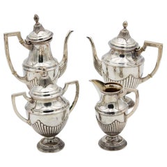 Antique Four-piece silver tea service