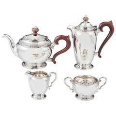Servizio da tè in quattro pezzi in argento Sterling Birmingham 1938
