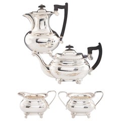 Four Piece Sterling Silver Tea Set Sheffield 1942